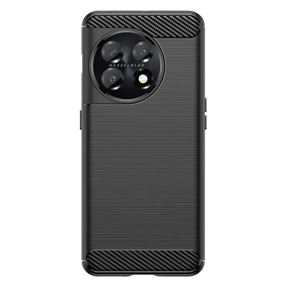 Husa pentru OnePlus 11 - Techsuit Carbon Silicon - Negru