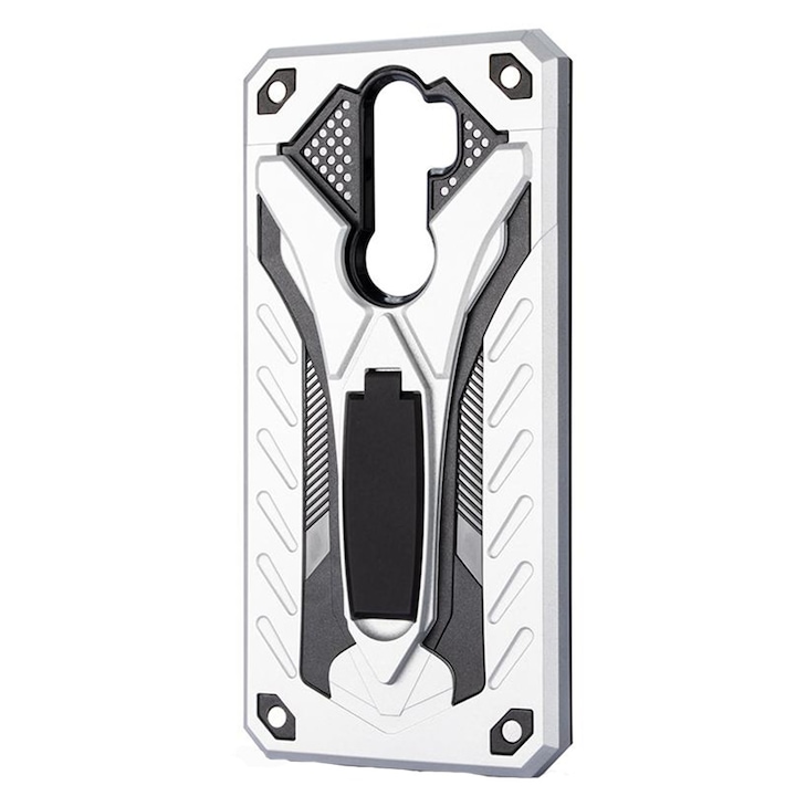 Husa G-TechShield compatibila cu Xiaomi Redmi Note 8 Pro, Armor Antishock, 360 Defender, Protectie sporita, Suport tip stand, Metal Gun