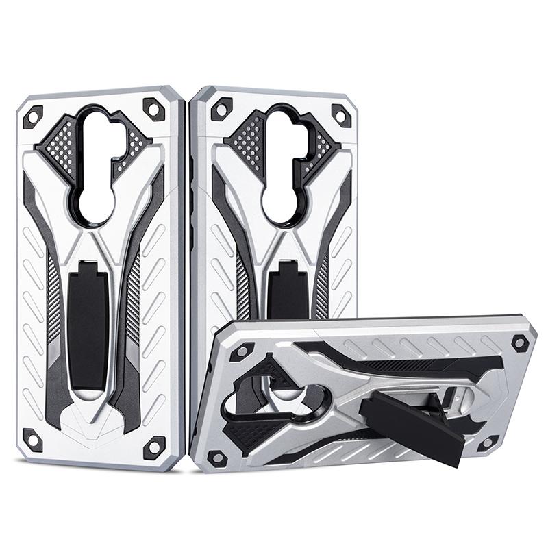 Husa G-TechShield compatibila cu Xiaomi Redmi Note 8 Pro, Armor Antishock, 360 Defender, Protectie sporita, Suport tip stand, Metal Gun