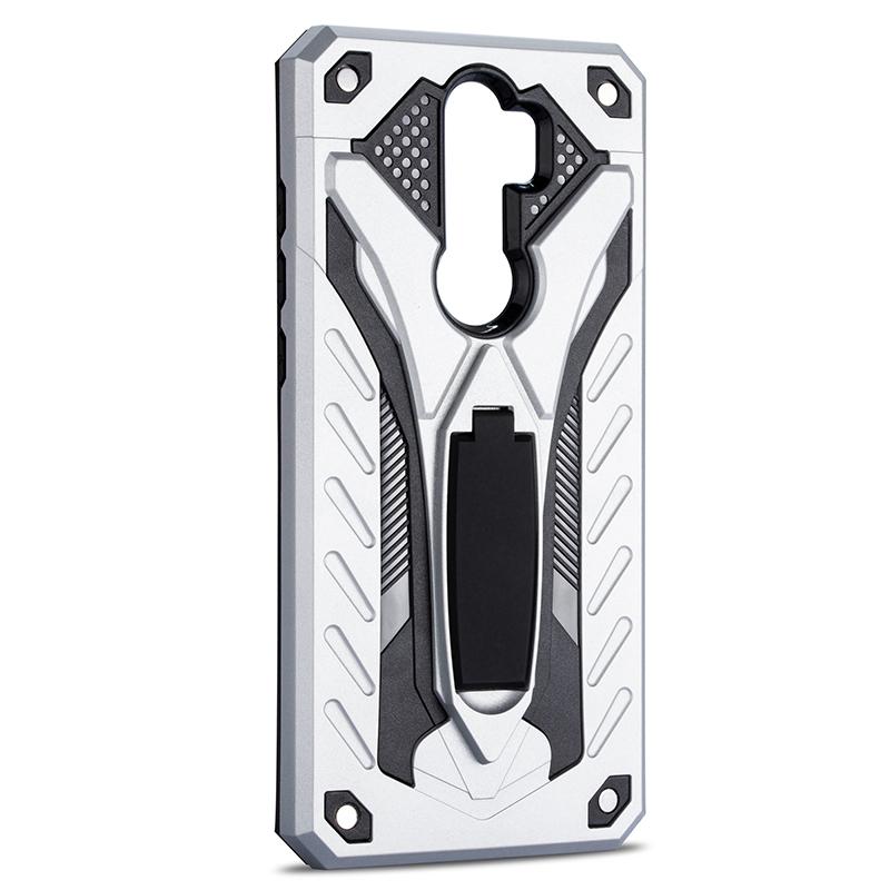 Husa G-TechShield compatibila cu Xiaomi Redmi Note 8 Pro, Armor Antishock, 360 Defender, Protectie sporita, Suport tip stand, Metal Gun