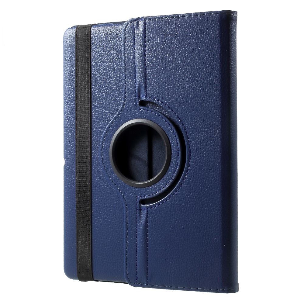 Husa Rotativa Tableta pentru Lenovo Tab E10 10.1, Stand Portret si Landscape, Inchidere Sigura, Prindere Elastica, Smart Design, Universala 10, Albastru