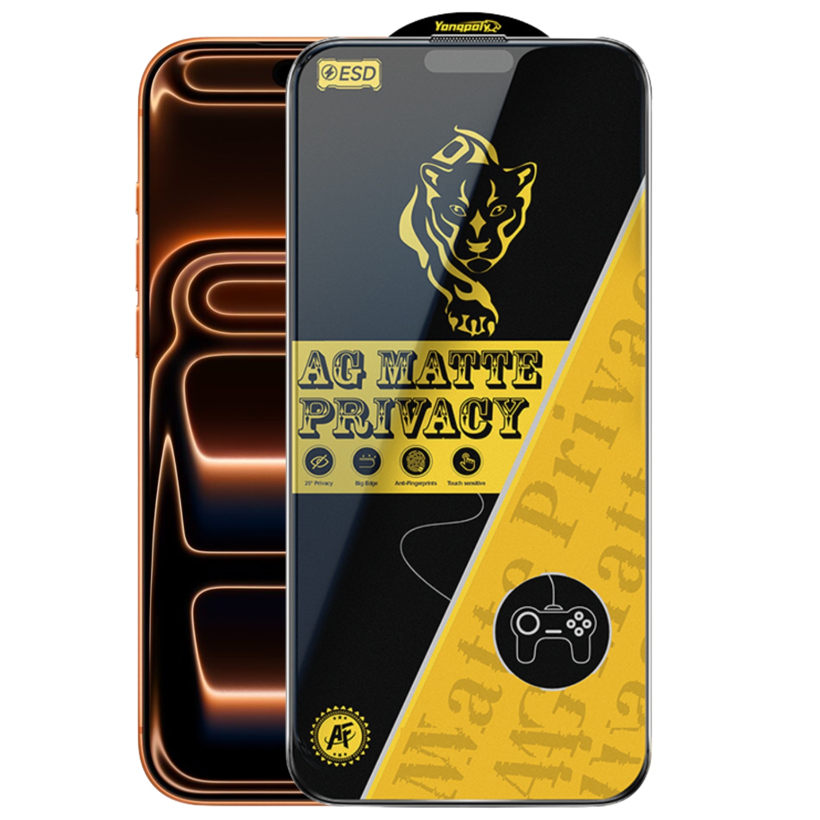 Folie Sticla Privacy AG Glass Mata pentru iPhone 16 Pro/ 17