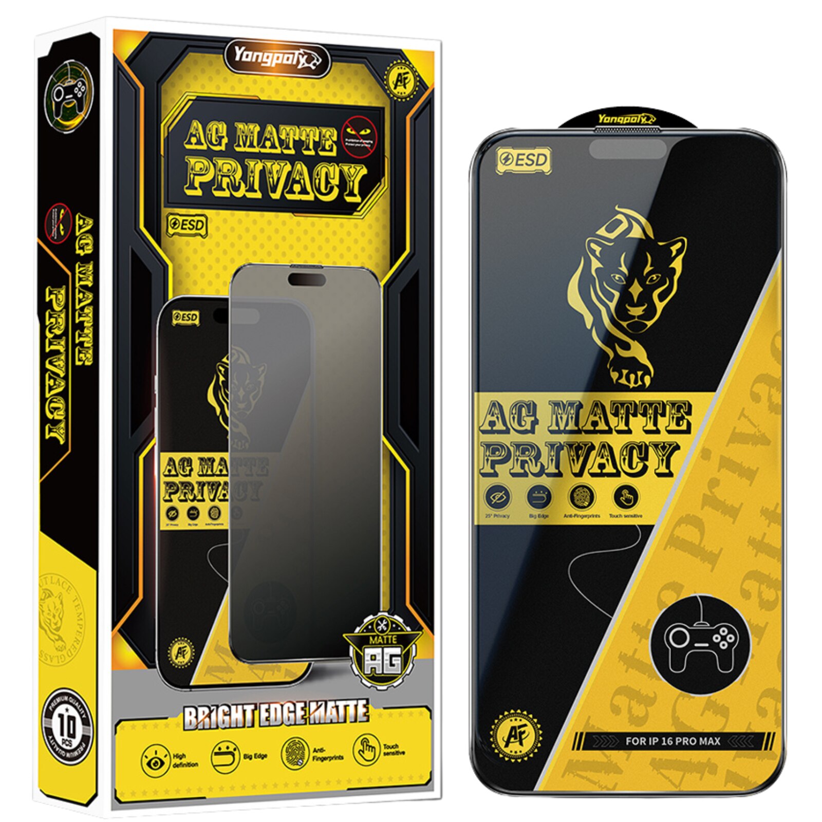 Folie Sticla Privacy AG Glass Mata pentru iPhone 16 Pro/ 17