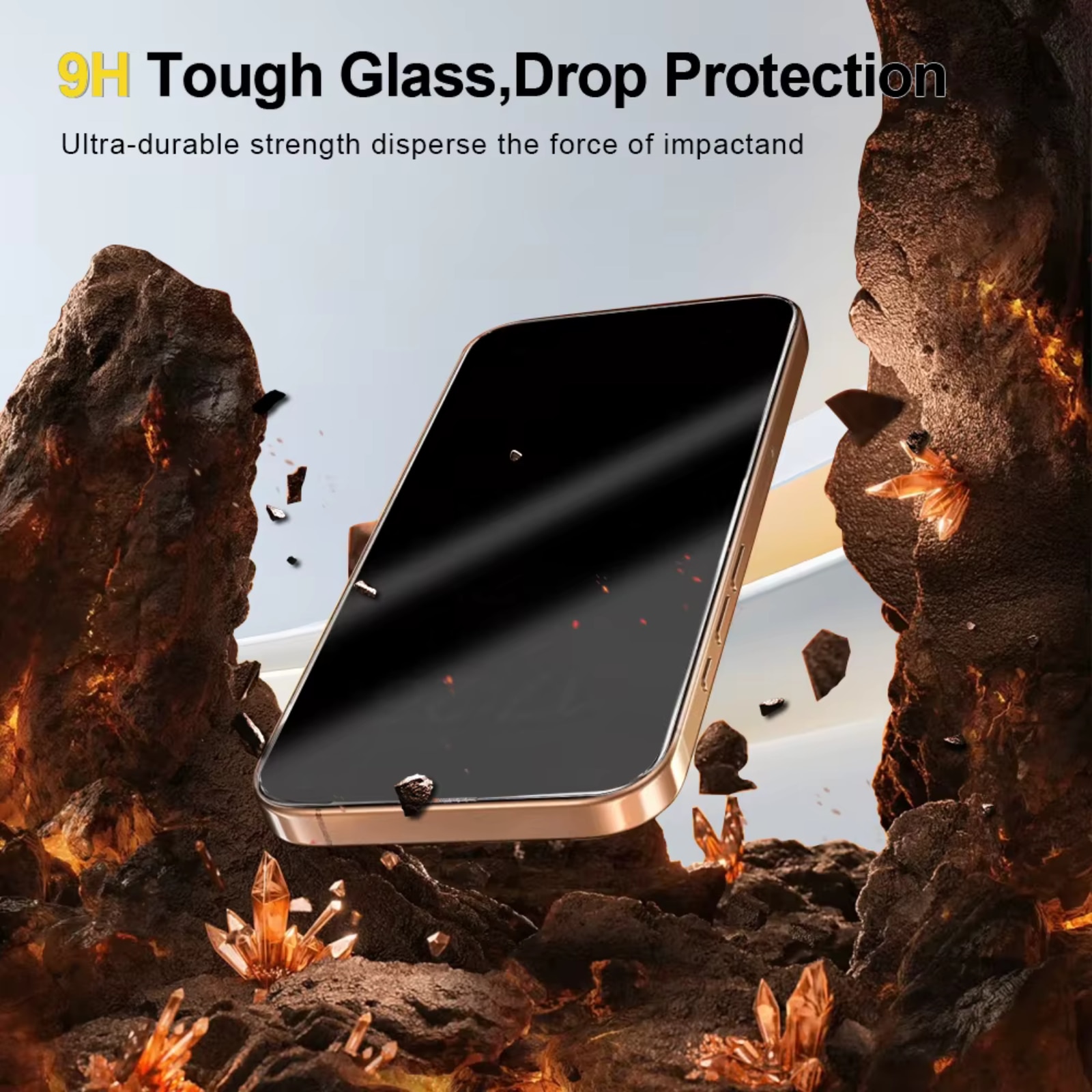 Folie Sticla Privacy AG Glass Mata pentru iPhone 16 Pro/ 17