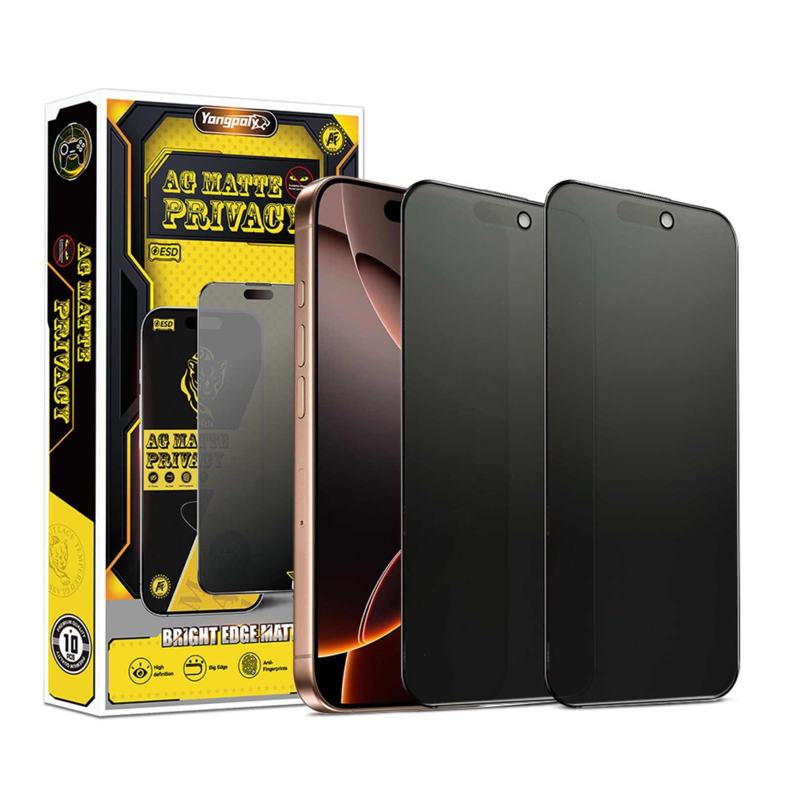 Folie Sticla Privacy AG Glass Mata pentru iPhone 16 Pro/ 17