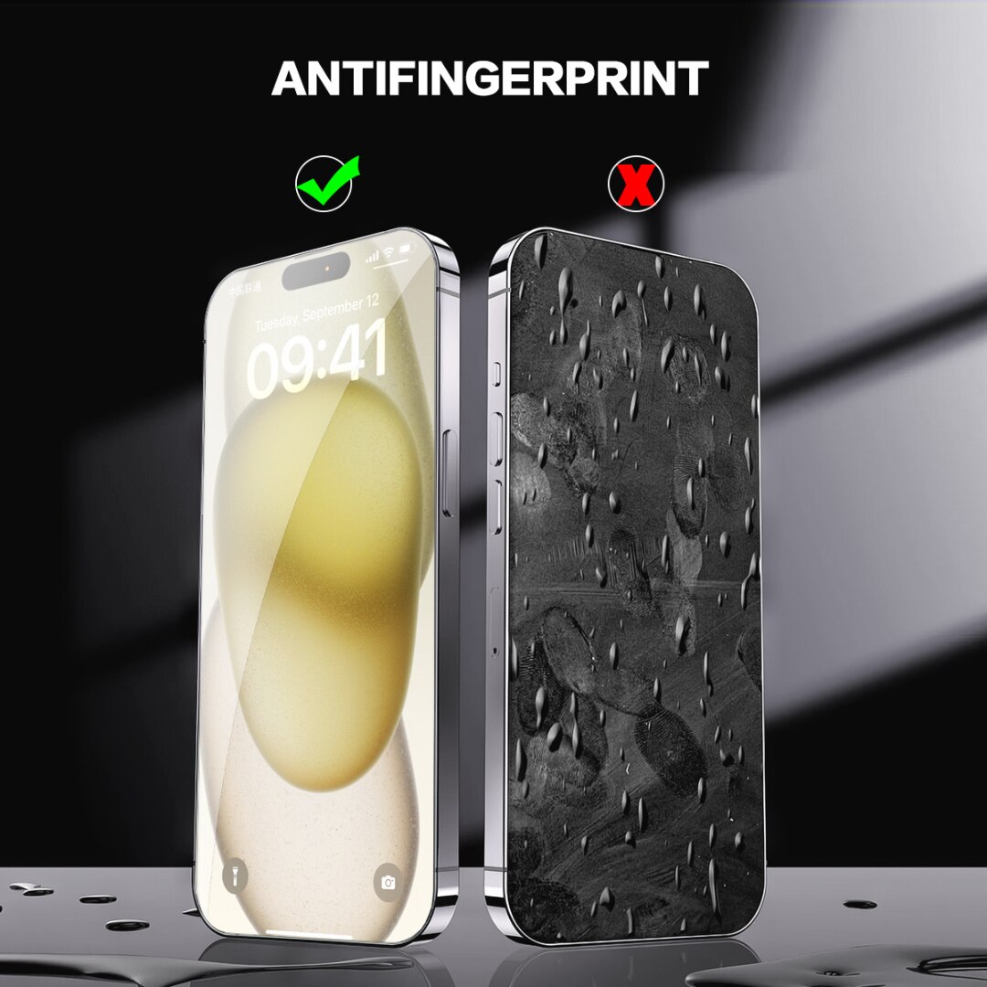Folie de Protectie Transparenta HD Compatibila cu iPhone 13 Pro max/14 max, Sticla Premium HD cu Carcasa pentru Aplicare Automata, Elimina Bule si urme de Praf, Hidrofoba, Full Cover, 0.3mm, Anti-Amprente, Dust Removal
