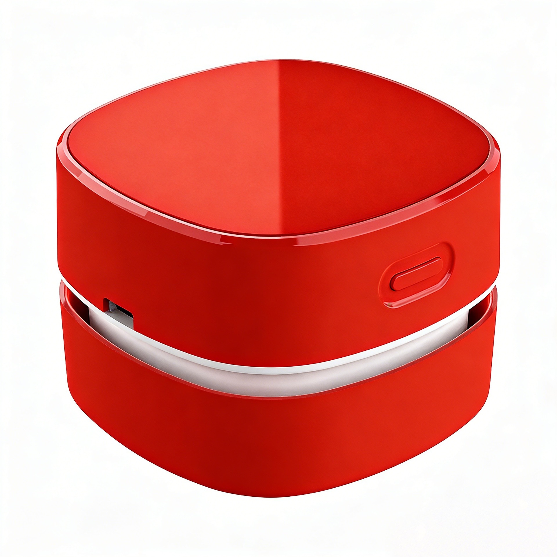 Mini aspirator de mana fara fir, aspirator portabil reincarcabil pentru birou, aspirator compact pentru birou cu aspiratie puternica, rosu