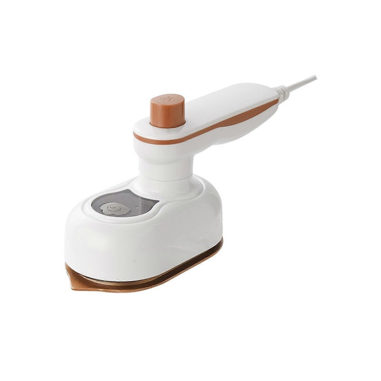 Aburitor de haine portabil E30-A173-e-10861-CJ, mini pentru calatorie, abur continuu pentru tesaturi delicate, alb/maro