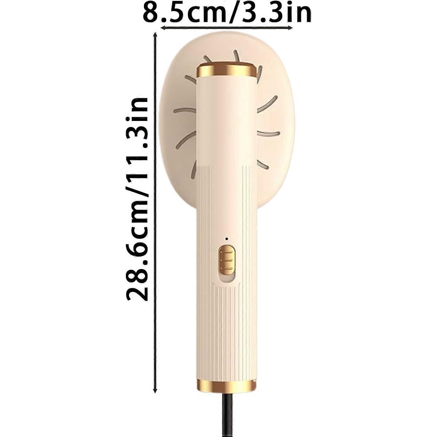 Aburitor de haine E30-A173-e-10420-CJ, portabil cu maner pliabil, mod dual vertical si orizontal, crem