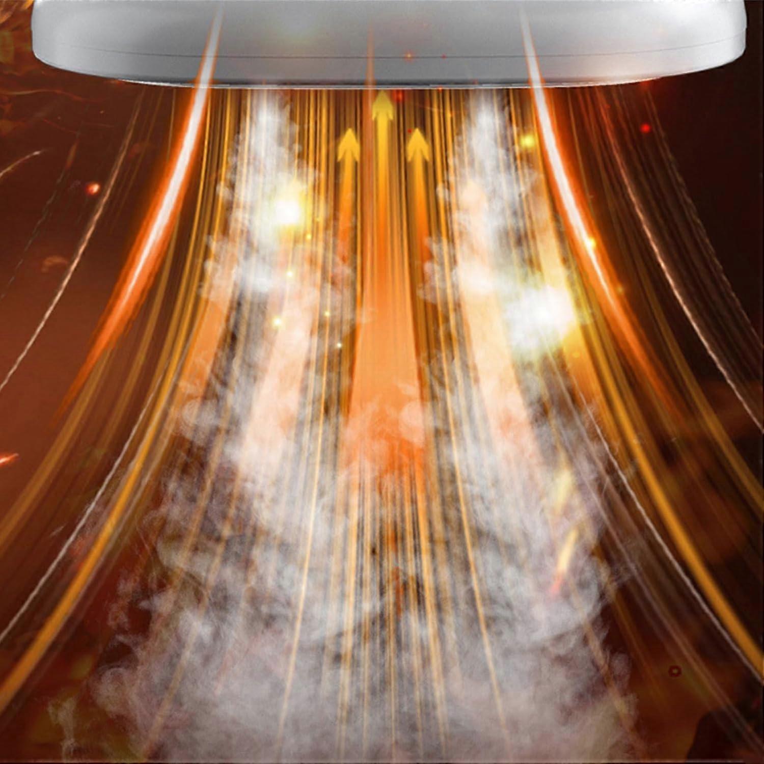 Fier de calcat vertical cu aburi portabil E30-A173-e-10545-CJ, cap rotativ 360°, maner reglabil, pentru toate tipurile de tesaturi, negru/auriu
