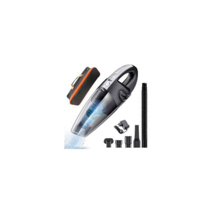 Aspirator portabil pentru cenusa, 120W, functie umeda si uscata, filtru lavabil, 5 duze reincarcabile, 500ml