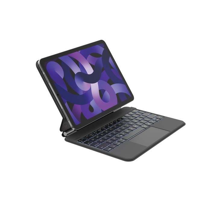 Husa pentru tableta, Dell, Negru, 27,9 cm, cu tastatura incorporata, inchidere magnetica