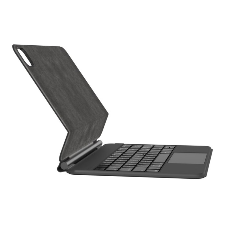 Husa pentru tableta, Dell, Negru, 27,9 cm, cu tastatura incorporata, inchidere magnetica