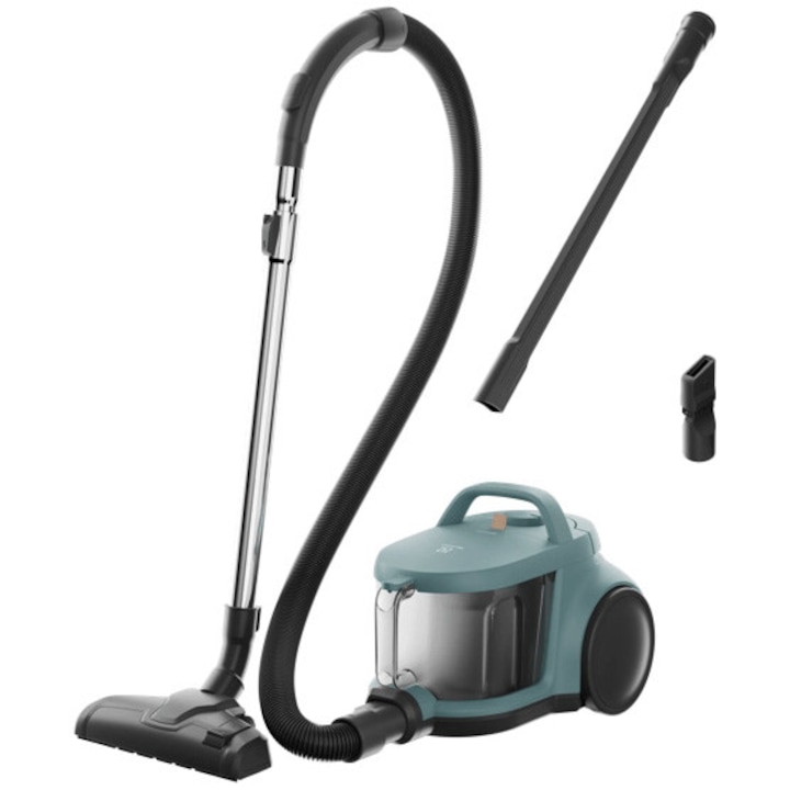 Aspirator fara sac Electrolux Seria 300 EL31C2OG, max 1000 W, recipient praf 2l, filtrare HEPA, raza de actiune 8 m, verde oceanic