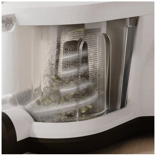 Aspirator fara sac Electrolux 500 EL51C2SW, max 1000 W, recipient praf 2l, filtrare HEPA, raza de actiune 9 m, perie premium AllFloor, periec parchet, tub metalic telescopic cu blocare, alb scoica