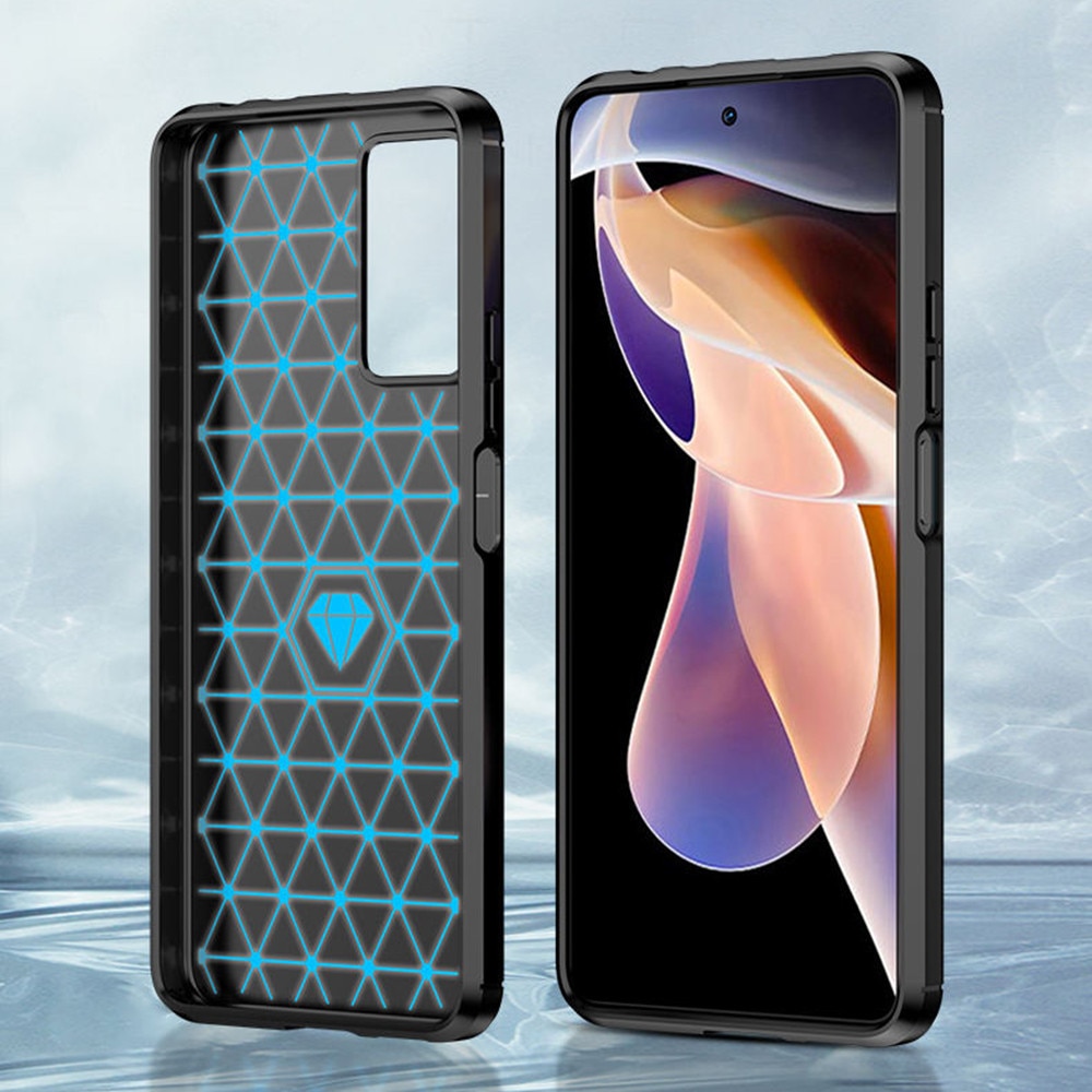 Husa de Protectie RAO Compatibila cu Xiaomi Redmi Note 11 Pro+ 5G, din TPU, Rezistenta la Zgarieturi, Negru