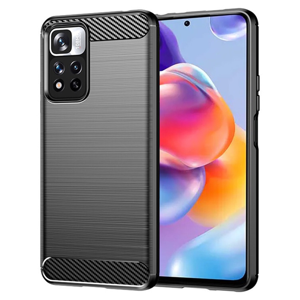 Husa de Protectie RAO Compatibila cu Xiaomi Redmi Note 11 Pro+ 5G, din TPU, Rezistenta la Zgarieturi, Negru