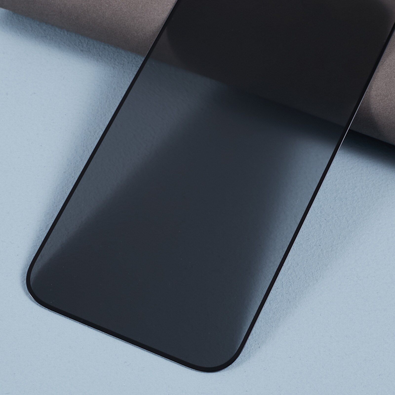 Folie protectie de sticlă Privacy pentru iPhone 17, Efect de întunecare, Transparent/Negru