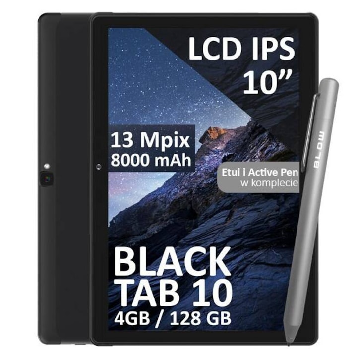 Tableta BLOW TAB10 4GB RAM 128GB 4G LTE Octa-core LCD IPS 3.98Inch Negru