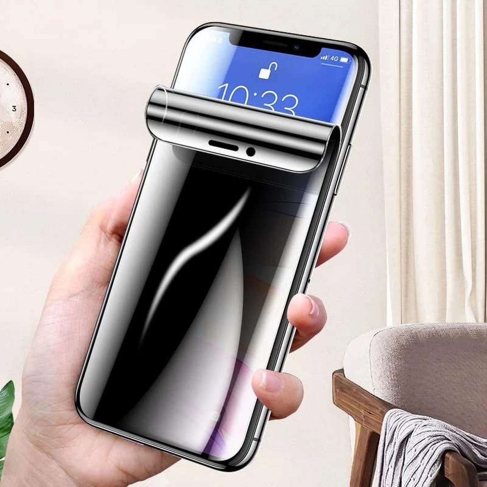 Folie Display Privacy pentru Blackview BV9100, protectie Infinity Enterprise - SIlver cu lipire Completa pentru ecran telefon Fata din Hydrogel, Flexibil, Silicon, Set complet pentru Instalare usoara