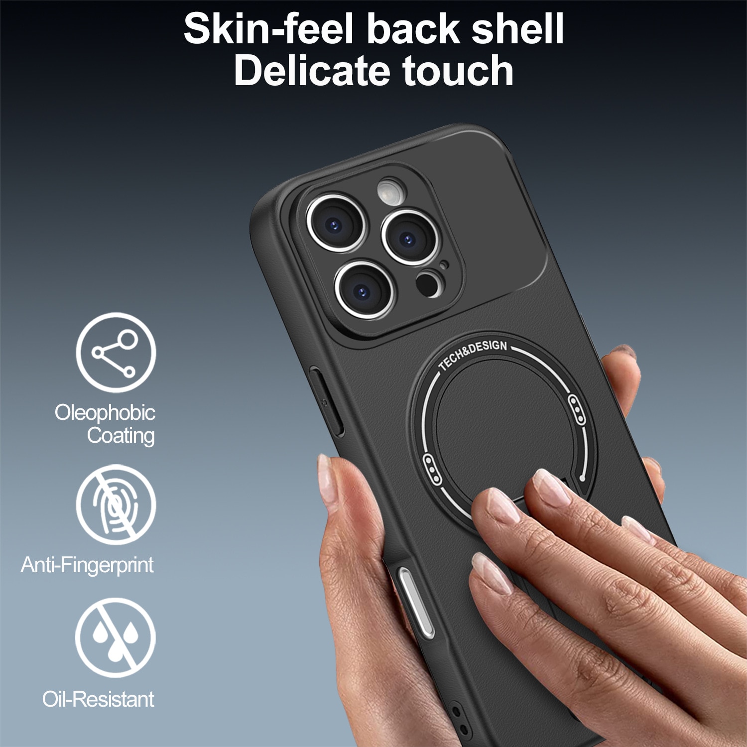 Husă telefon pentru Motorola Edge 50 Fusion, rezistentă la amprente, încărcare magnetică, roz deschis