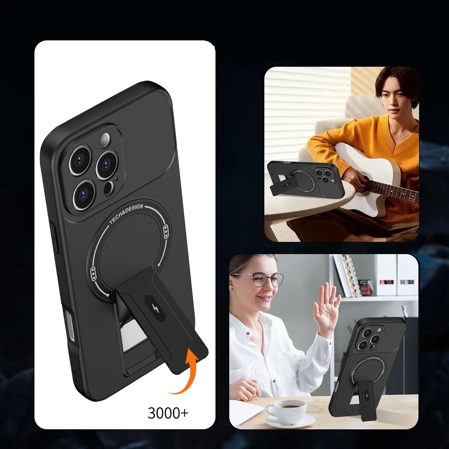 Husă telefon pentru Motorola Edge 50 Fusion, rezistentă la amprente, încărcare magnetică, roz deschis