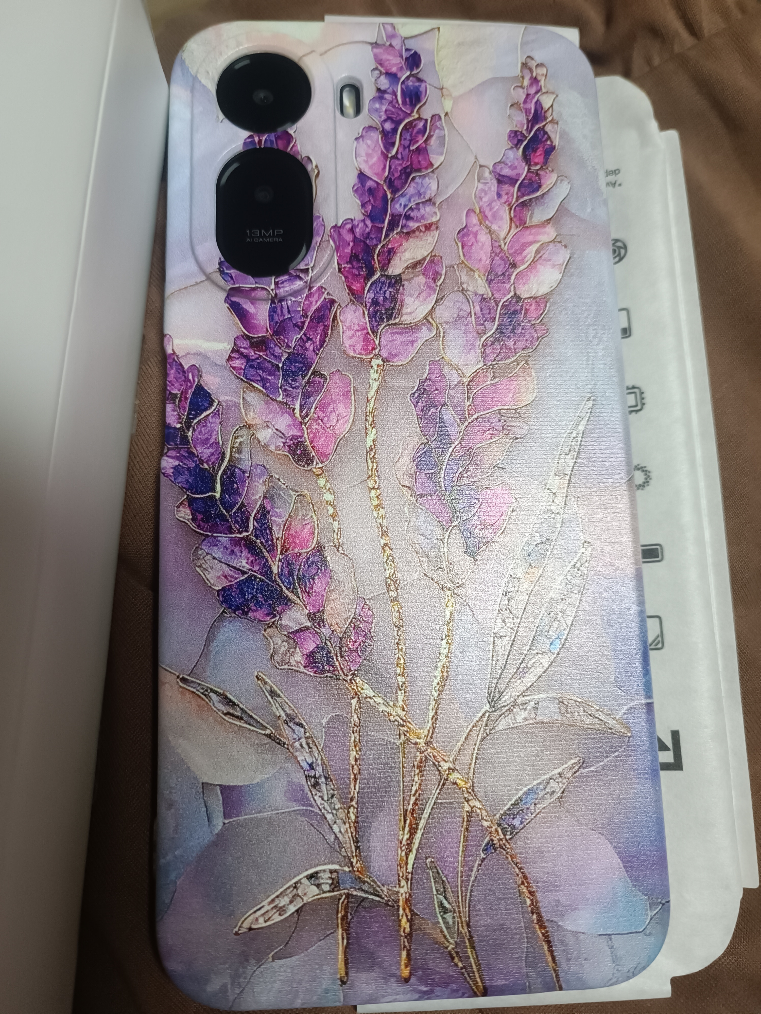 Intelli® Husa Anti Shock Compatibila cu Xiaomi Redmi A7 Pro, Floral - Golden Camellia, Protectie Camera, Rezistenta la uzura, 3145728 AS 2073