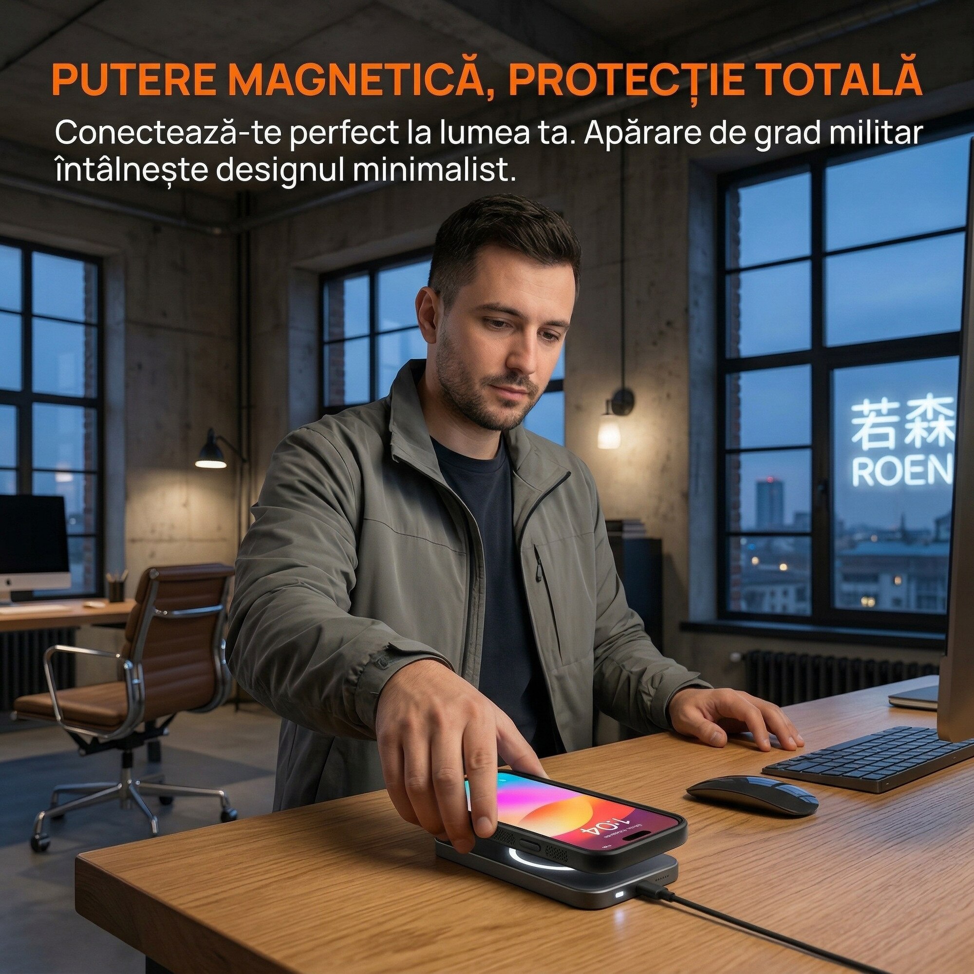 Husa de Protectie MagSafe pentru iPhone 17 Pro, Transparent cu Rama Neagra, Margini Ridicate, TPU Premium, Incarcare Wireless Rapida, Anti-Soc, Anti-Zgarieturi, Anti-Amprenta, Design Slim, LIXN-03N®