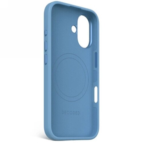 Husa din silicon Decoded compatibila MagSafe pentru iPhone 16 | Air Blue