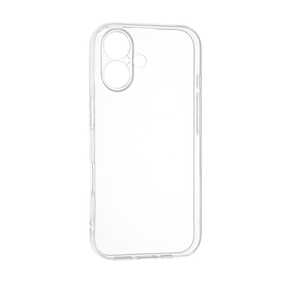 Husa pentru iPhone 16, SKYDDAR INNOVATION, ClearGuard, din silicon transparent, Transparenta, set cu sticker