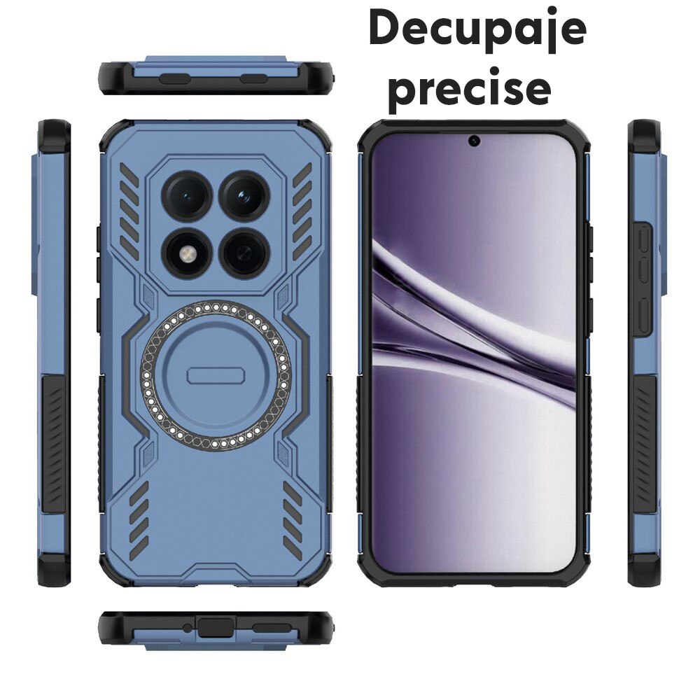Husa pentru Xiaomi Redmi Note 15 Pro Plus 5G / Poco M8 Pro 5G ArmorMag, Magsafe, Antisoc, Calitate Premium, Protectie Superioara, DaDen, Albastru