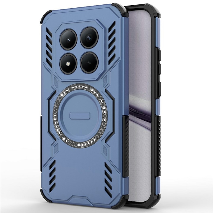 Husa pentru Xiaomi Redmi Note 15 Pro Plus 5G / Poco M8 Pro 5G ArmorMag, Magsafe, Antisoc, Calitate Premium, Protectie Superioara, DaDen, Albastru
