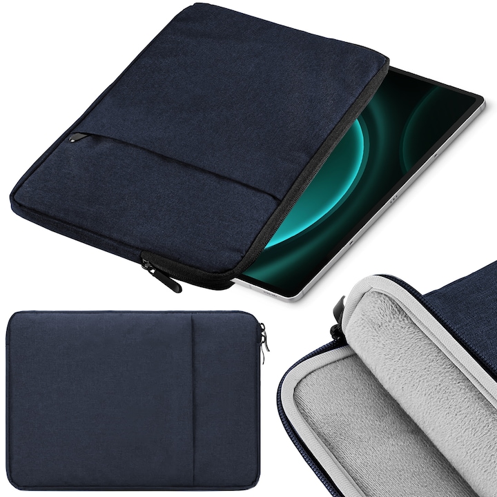 Husa tableta ArmorCase Lenovo Tab P12 12.7 inch rezistenta, buzunar cu fermoar, 35x25x2cm