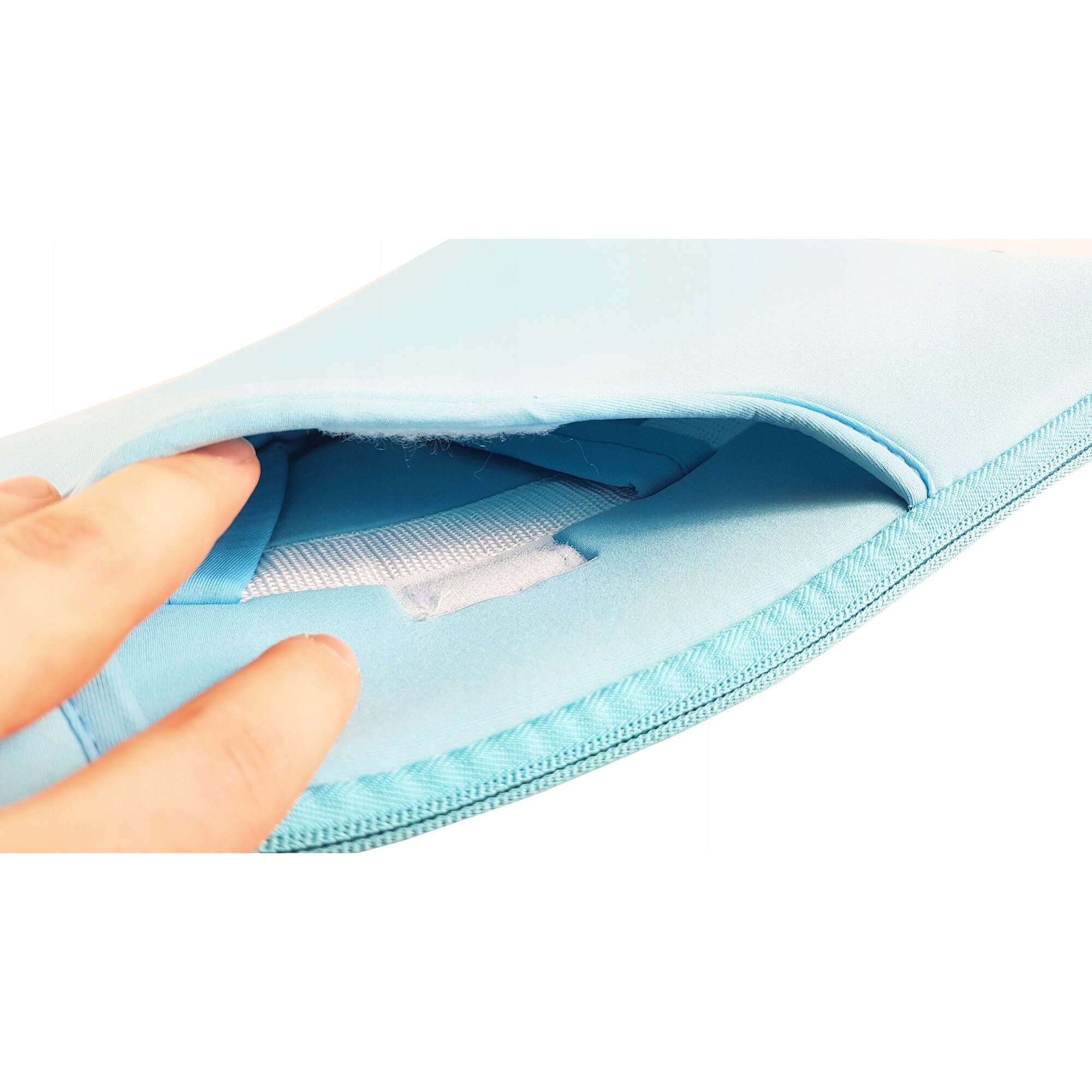 Etui laptop ArmorCase, 14-15,6", neopren, turcoaz, set cu maneri retractabile
