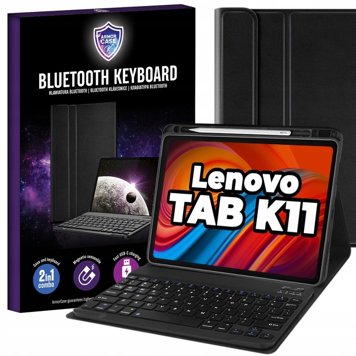 Husa tableta ArmorCase pentru Lenovo Tab K11 11", neagra