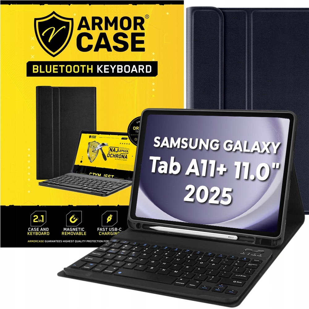 Set etui cu tastatura pentru Samsung Galaxy Tab A11+ 11.0" (2025) SM-X230 SM-X236B, multicolor, dimensiuni personalizate