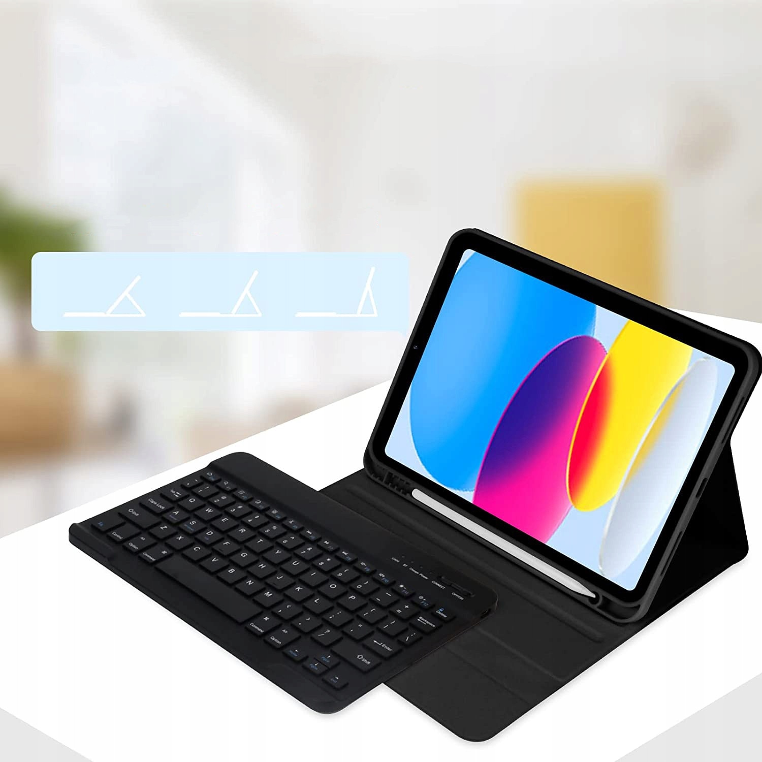 Husa cu tastatura pentru Apple iPad 11.0" Gen 11 2025, neagra