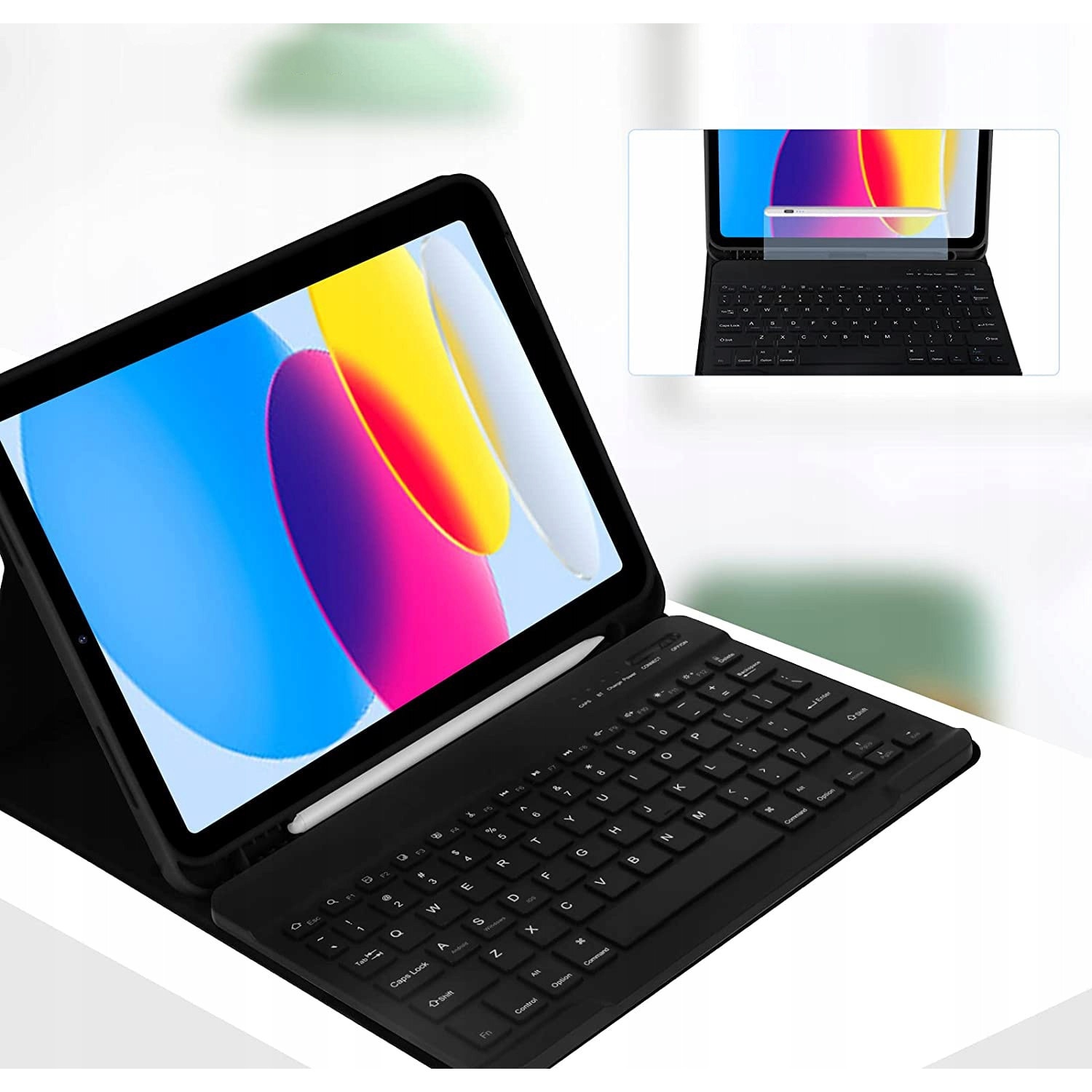 Husa cu tastatura pentru Apple iPad 11.0" Gen 11 2025, neagra