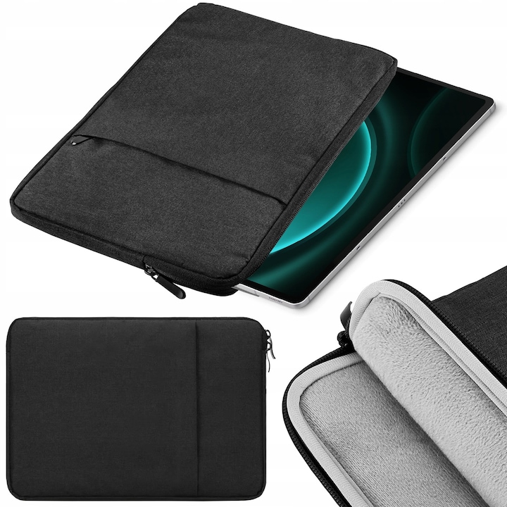 Etui Soft Case pentru Lenovo Tab P12 Pro 12.6", ArmorCase, negru, 35x25x2cm