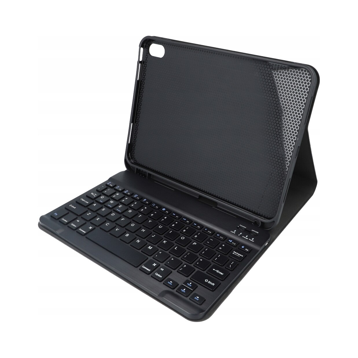 Etui cu tastatura pentru iPad 10.9 2022, Tech-Protect, loc pentru Apple Pencil, Bluetooth, negru, set
