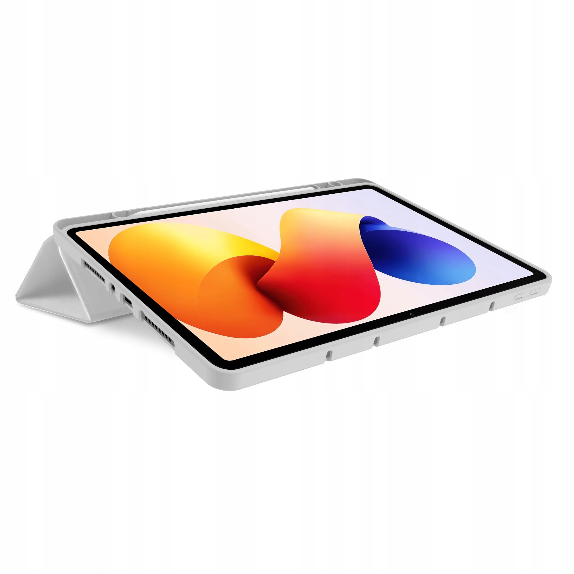 Set Etui Tech-Protect SC Pen si Sticla Harta Tech-Protect Glass Fit+ 2-Pack pentru Xiaomi POCO Pad M1 / Redmi Pad 2 Pro, Grey, 12.1"