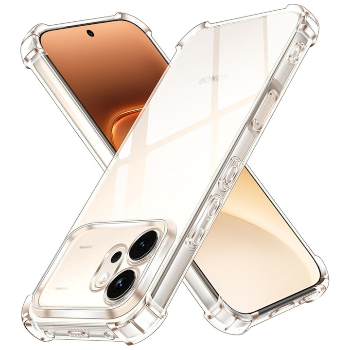 Intelli® Husa silicon compatibila cu Honor 600, Anti soc, Transparent