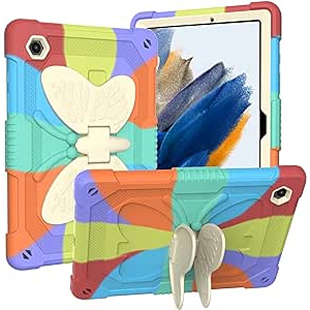 Husa tablete Nikcorp pentru Samsung Galaxy Tab A8 10.5", 3 straturi, suport, curea reglabila, multicolor