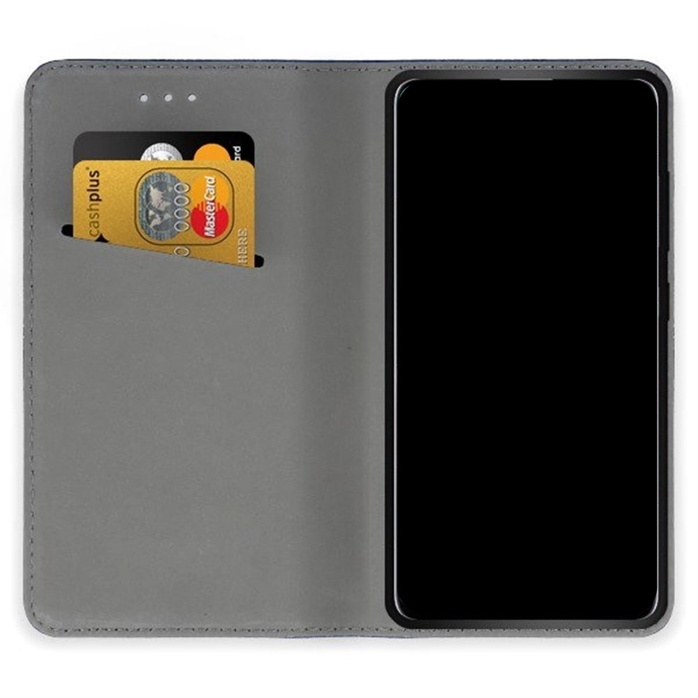 Husă de telefon compatibilă cu Honor 600 Lite 5G - husă tip carte din silicon magnetic, cu ramă neagră Tokgalaxis