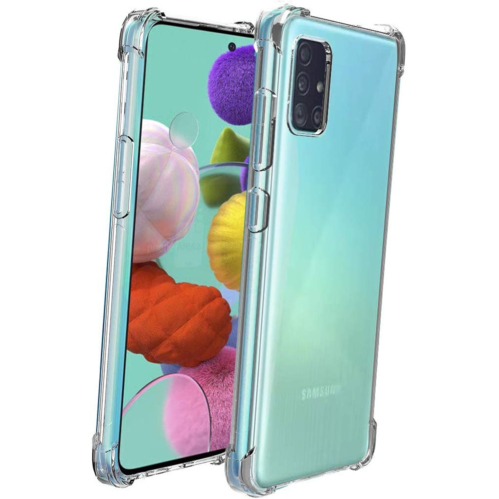 Husa de protectie, Shockproof, Silicon High Tech, Compatibil cu Samsung Galaxy A71, Crystal Clear