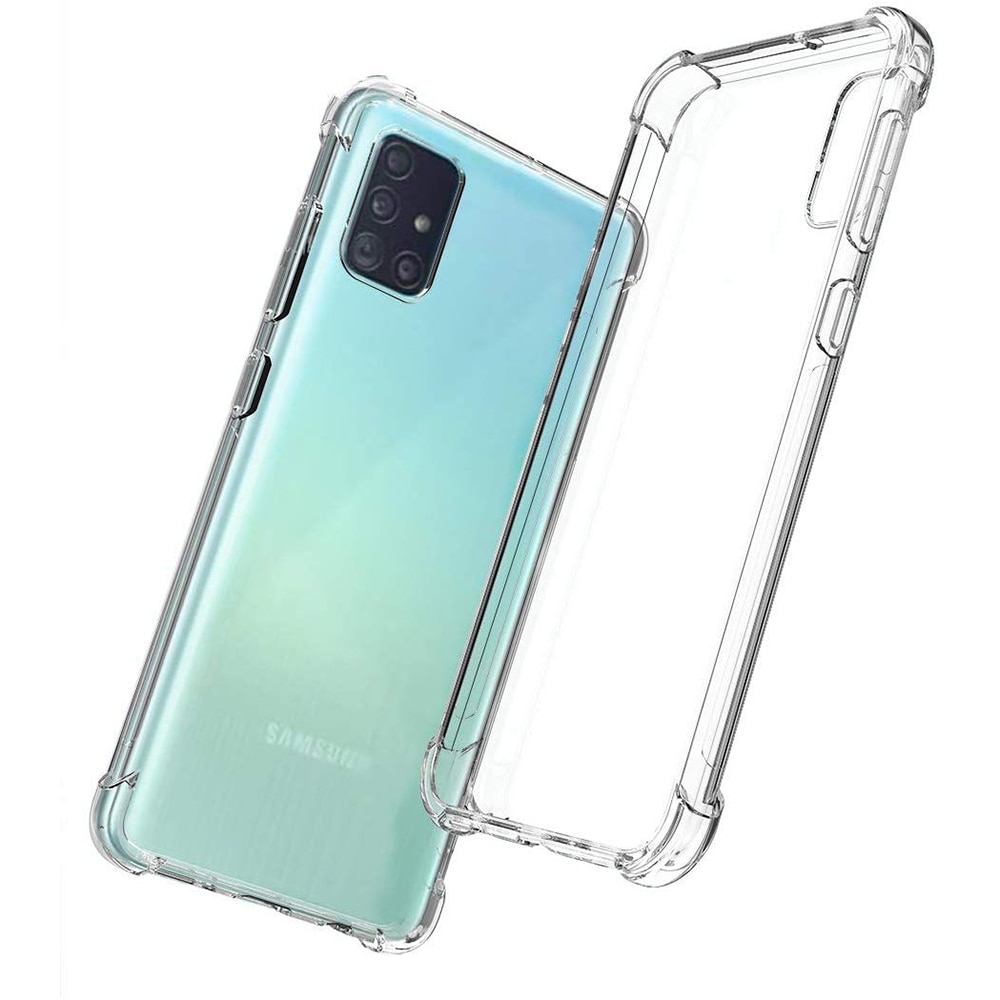 Husa de protectie, Shockproof, Silicon High Tech, Compatibil cu Samsung Galaxy A71, Crystal Clear