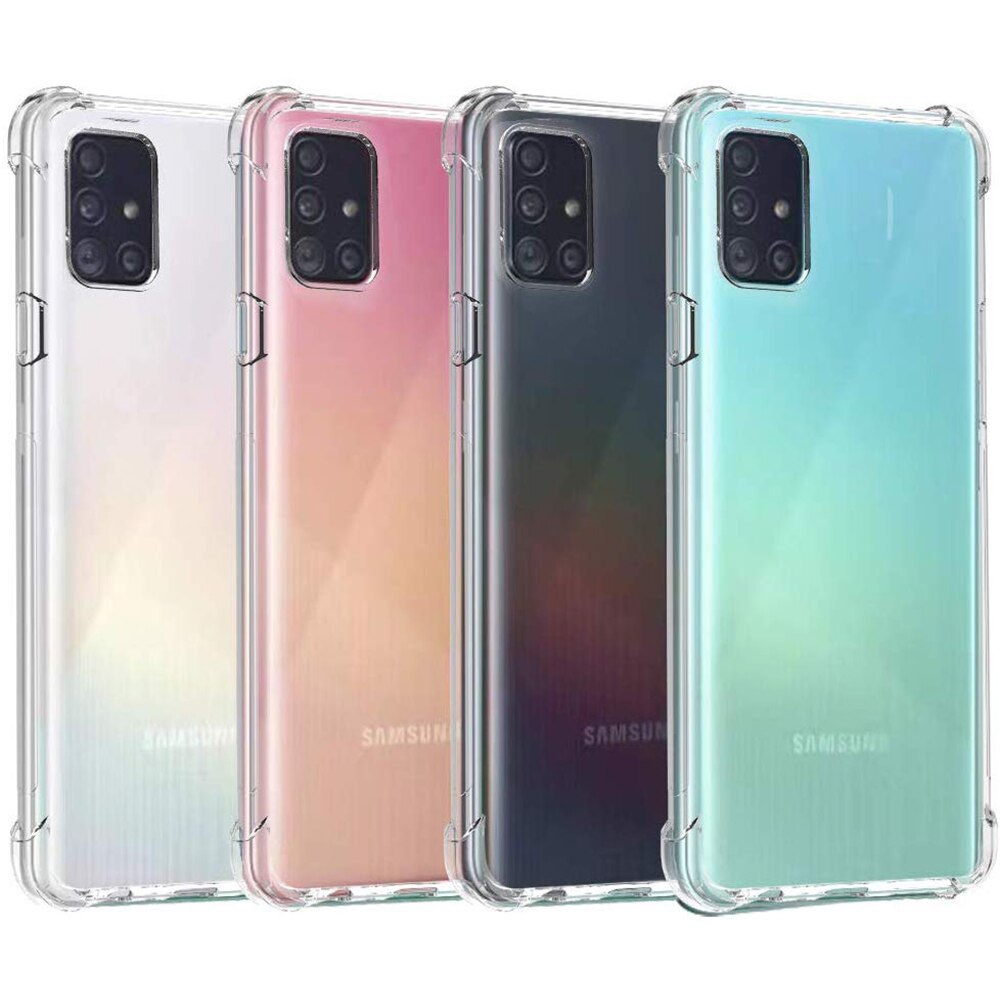 Husa de protectie, Shockproof, Silicon High Tech, Compatibil cu Samsung Galaxy A71, Crystal Clear