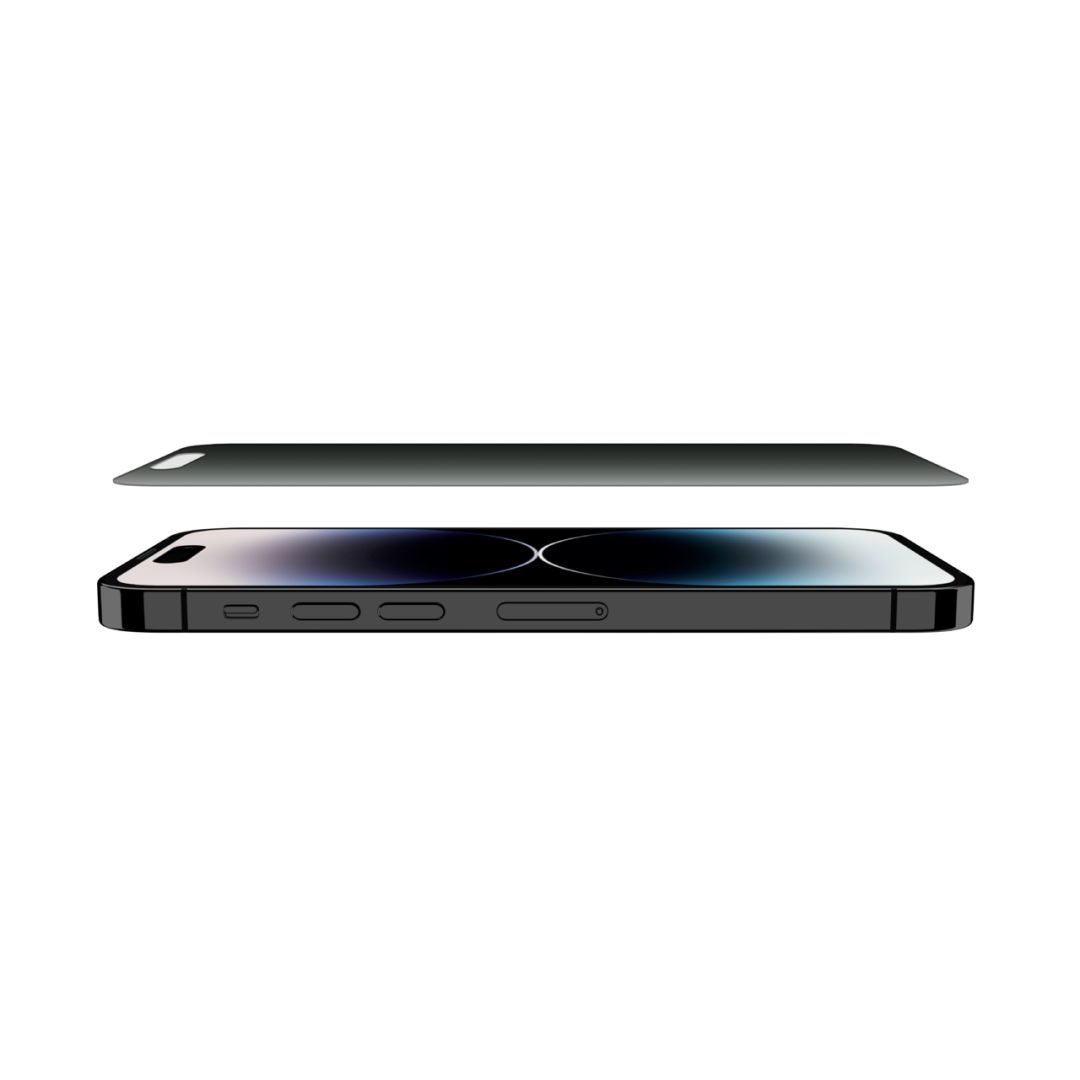 Folie protectie ecran Belkin ScreenForce Pro TemperedGlass Privacy, iPhone 15/14 Pro, 225473