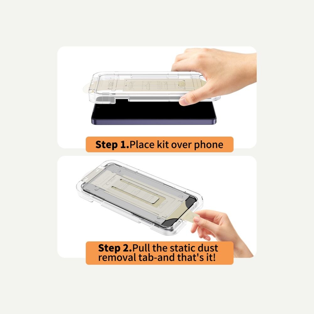 Folie sticla securizata Tech-Protect Quick Set AR Plus, Kit montare inclus, compatibile cu Samsung Galaxy S26 Ultra, Negru