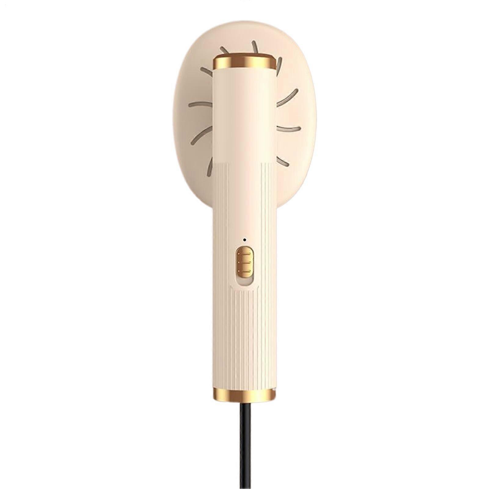 Aparat de aburi pentru haine portabil E30-A173-e-11068-CJ, control temperatura inteligent, maner pliabil, rezervor transparent, bej/auriu